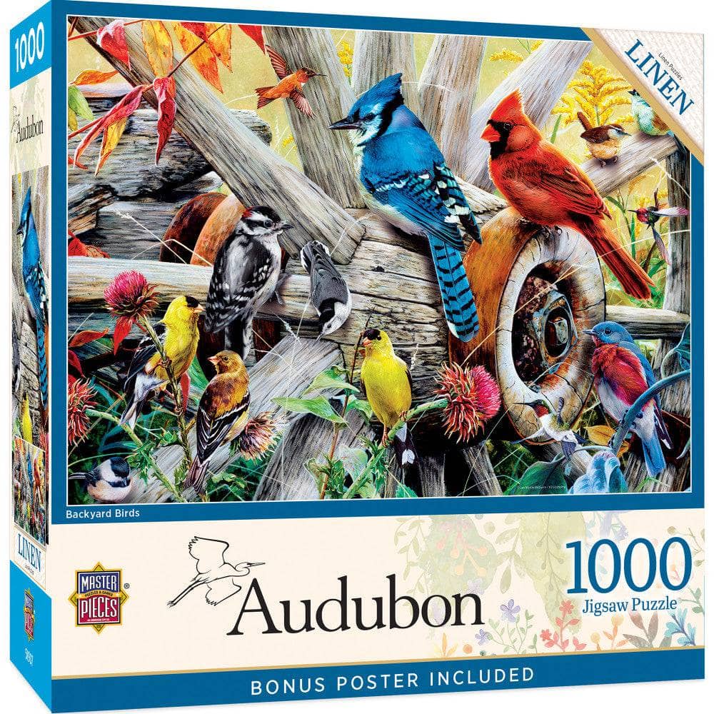 Audubon - Backyard Birds 1000 Piece Jigsaw Puzzle
