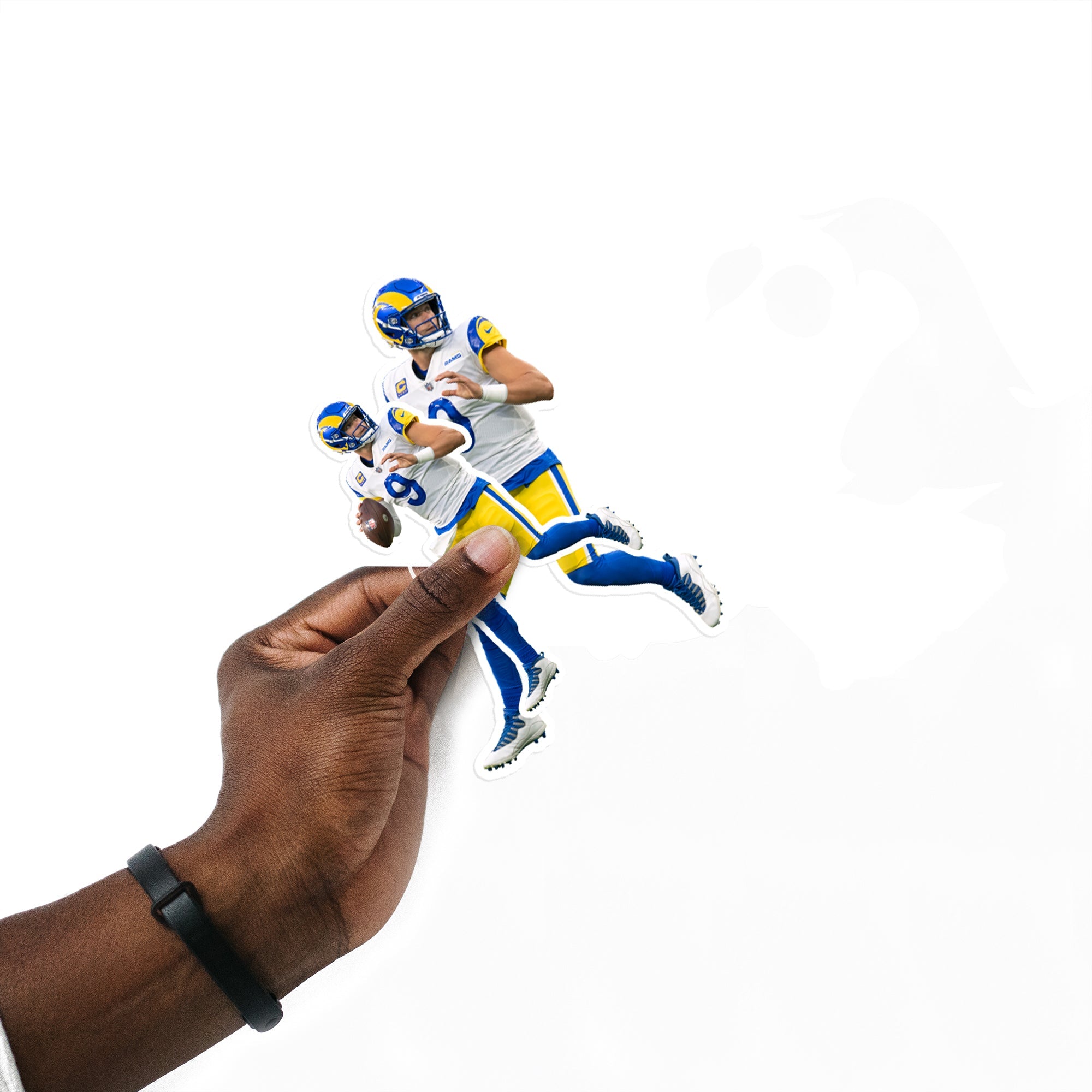 Matthew Stafford - 5 Player Minis (Mixed Sizes) - Official NFL - Los Angeles Rams - Reusable Vinyl Decals