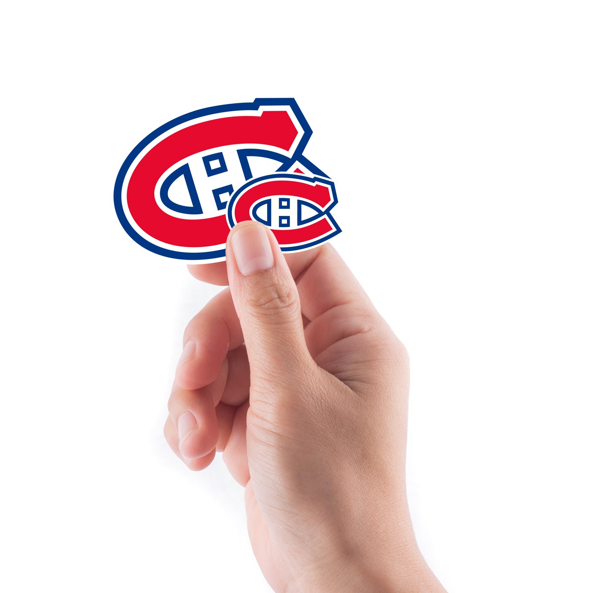 Montreal Canadiens - 5 Logo Minis (Mixed Sizes) - Official NHL - Reusable Vinyl Decals