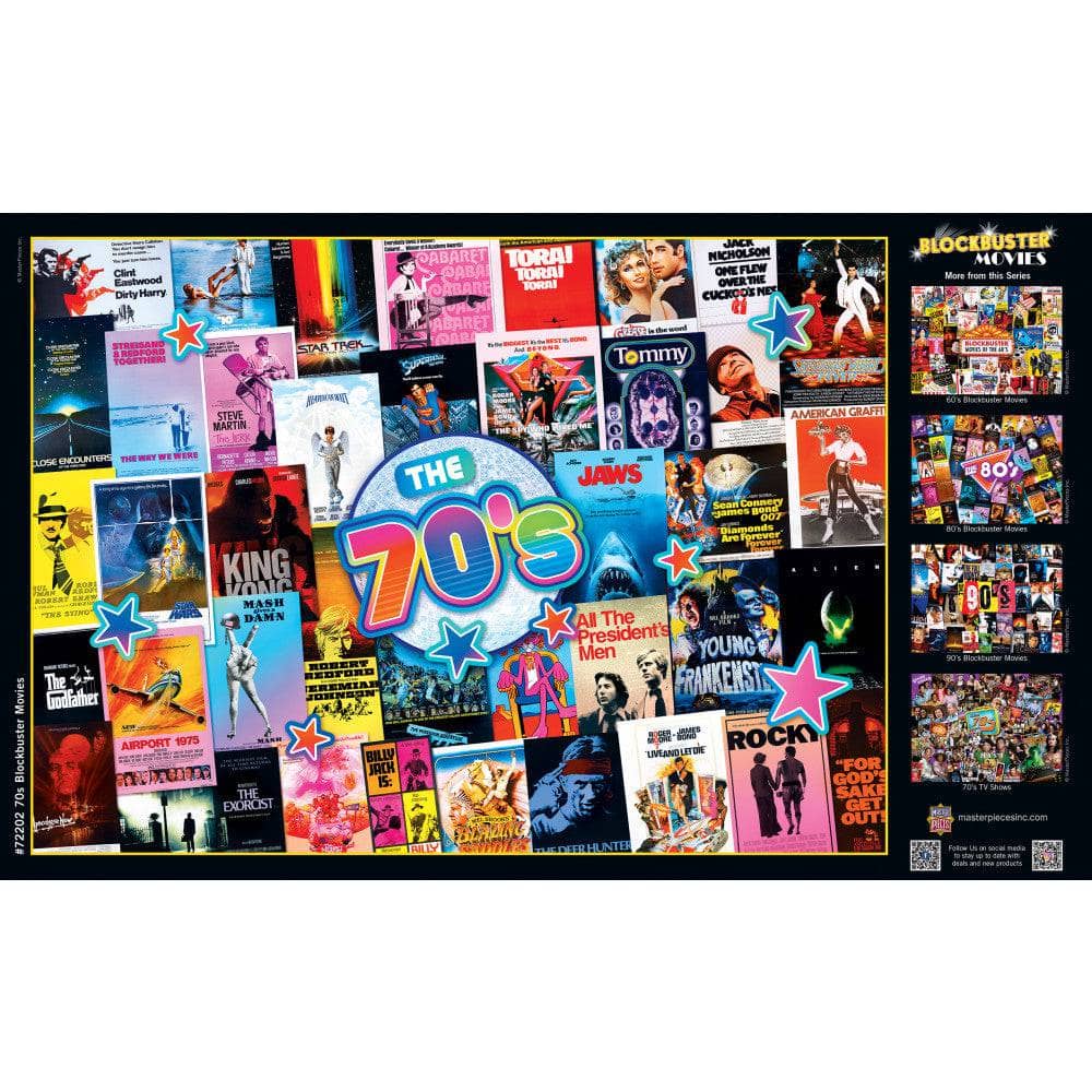 70's Blockbusters 1000 Piece Jigsaw Puzzle