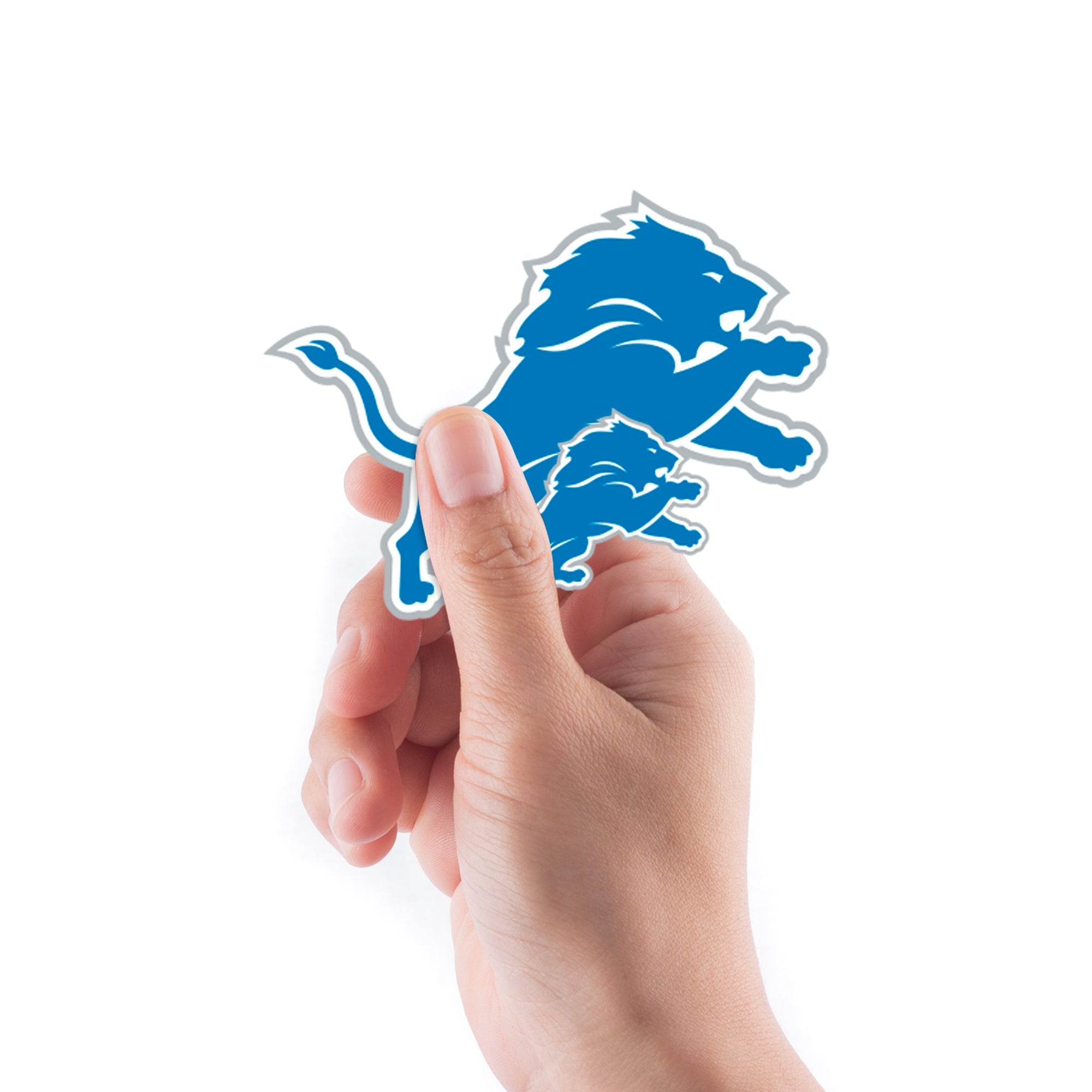 Detroit Lions - 5 Logo Minis (Mixed Sizes) - Official NFL - Reusable Vinyl Decals