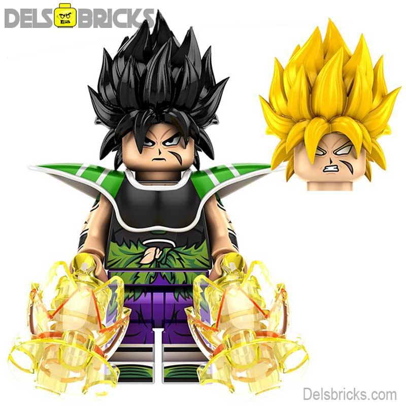 Broly Dragon Ball Z Super Lego Minifigures Anime Custom Toys 3