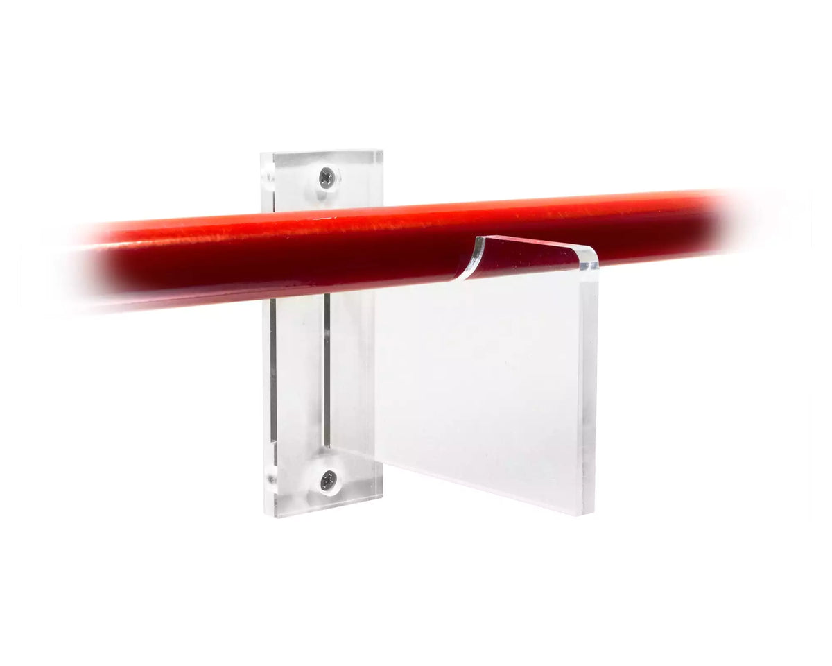 Deluxe Clear Broom Horizontal Wall Mounts Bracket (A023-BD-SS)