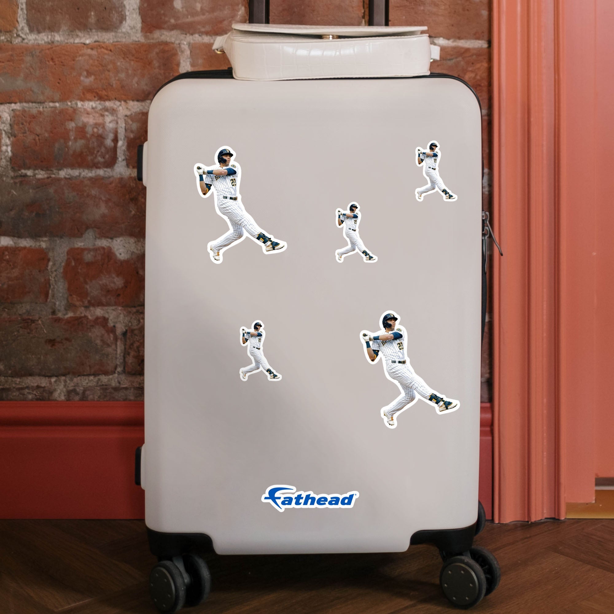 Christian Yelich - 5 Player Minis (Mixed Sizes) - Official MLB - Milwaukee Brewers - Reusable Vinyl Decals