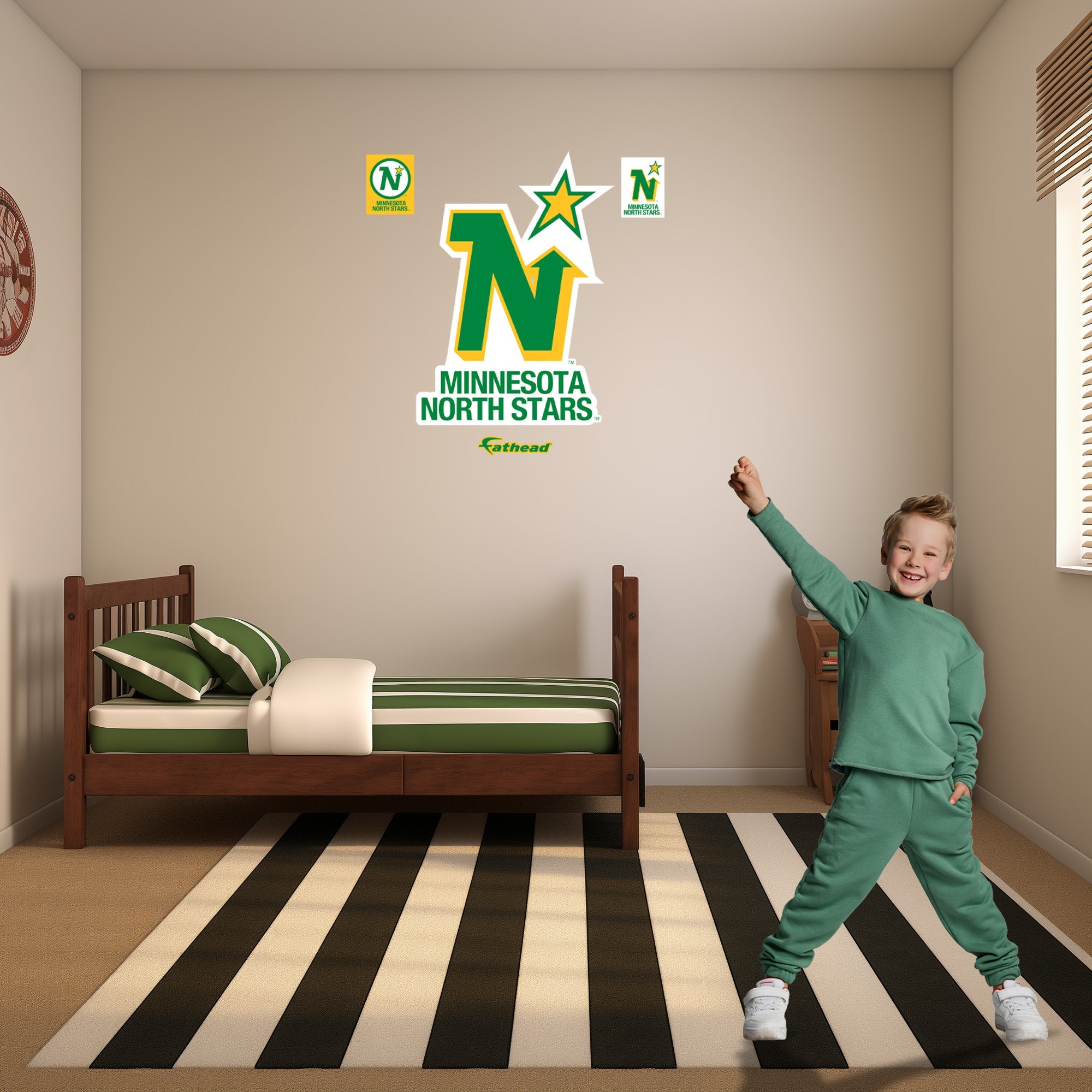 Minnesota North Stars - RealBig Vintage Logo Collection - Official NHL - Reusable Vinyl Wall Decals