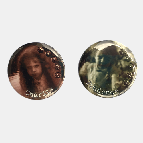 Prudence & Charity (Lunch Money Button Men)