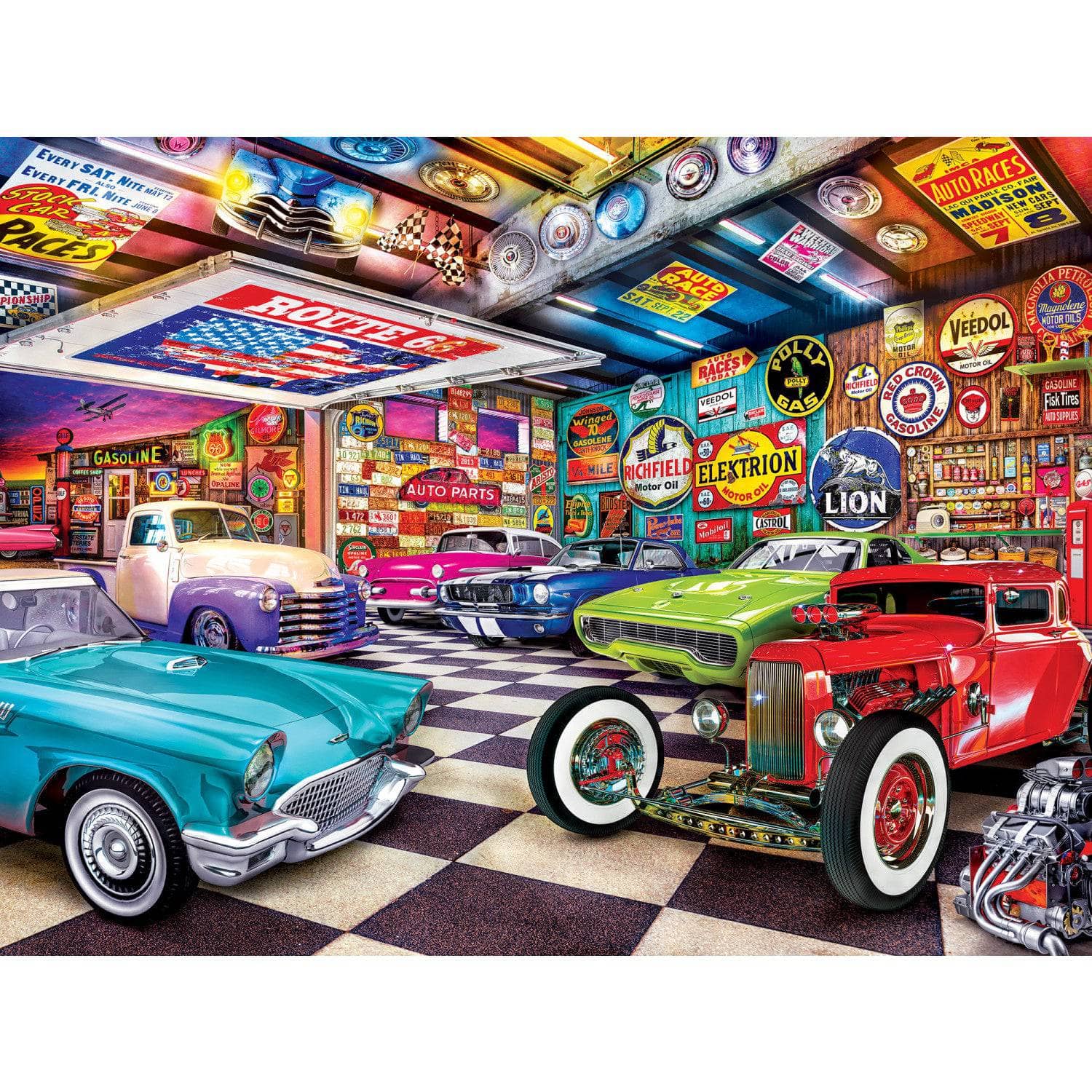 Wheels - Collector's Garage 750 Piece Jigsaw Puzzle