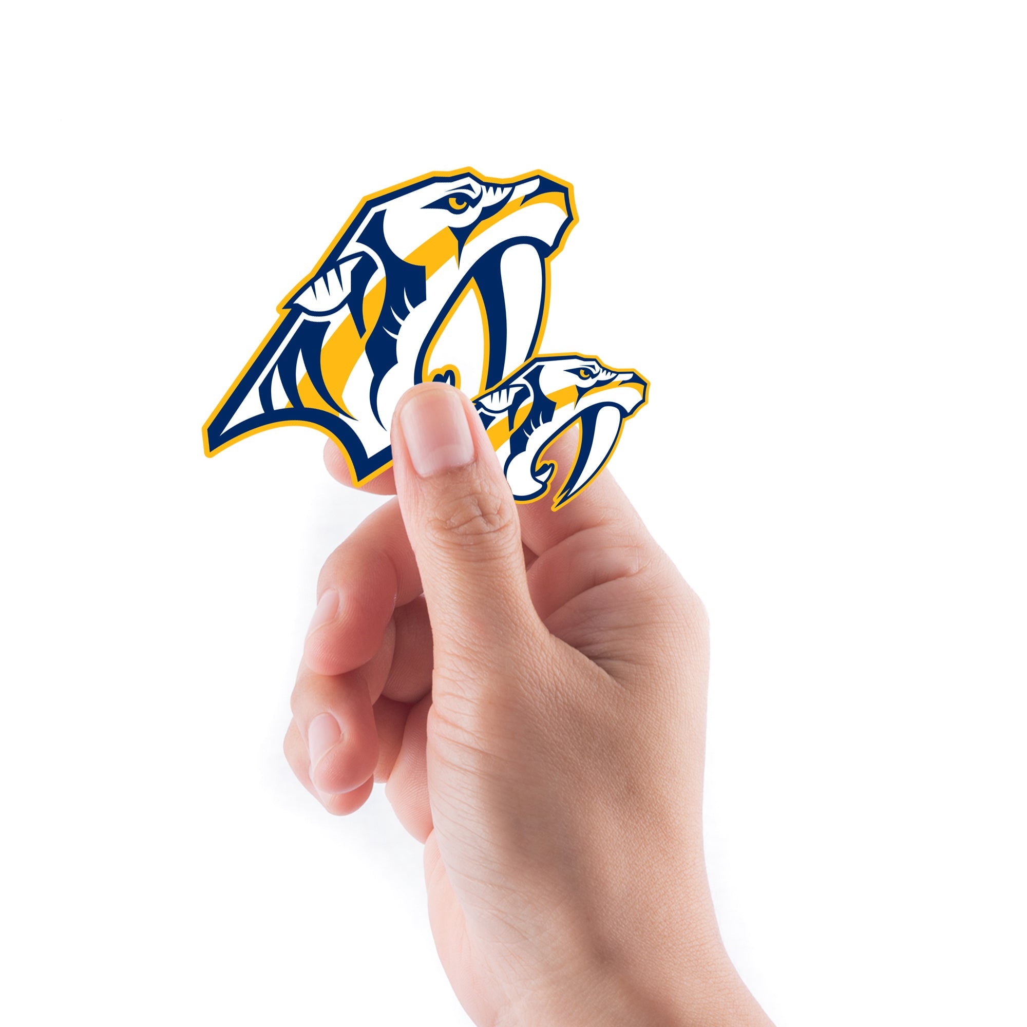 Nashville Predators - 5 Logo Minis (Mixed Sizes) - Official NHL - Reusable Vinyl Decals