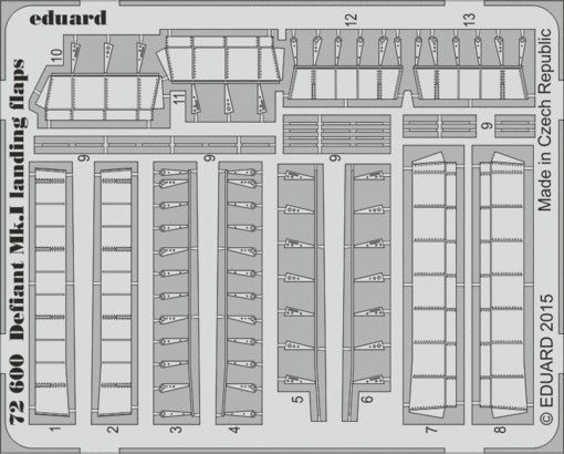 Eduard 72600 1/72 Aircraft- Defiant Mk I Landing Flaps for ARX