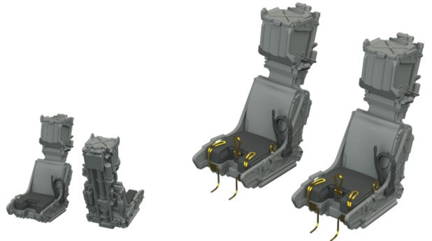 Eduard 648775 1/48 Aircraft- F/A18F Ejection Seats for MGK (Photo-Etch & Resin)