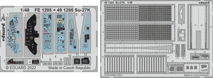 Eduard 491285 1/48 Aircraft- Su27K for MBS (Painted)