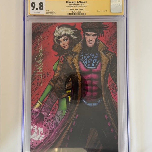 Signed by Nathan Szerdy] Uncanny X-men #1 CGC 9.8 Yellow Label Szerdy
