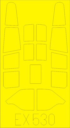 Eduard EX530 1/48 Mask Aircraft- P40B for ARX