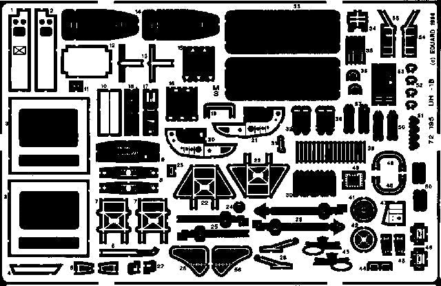 Eduard 72195 1/72 Aircraft- UH1B for ITA