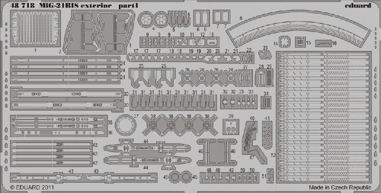Eduard 48718 1/48 Aircraft- MiG21bis Exterior for EDU