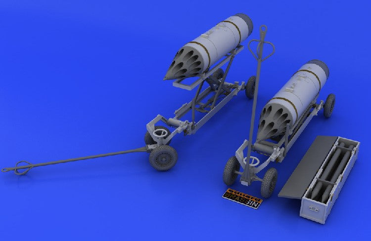 Eduard 648046 1/48 Aircraft- Rocket Launcher B8M1 & Loading Cart (Photo-Etch & R