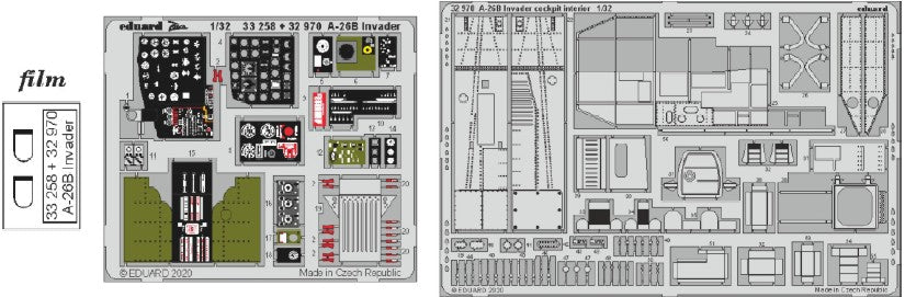 Eduard 32970 1/32 Aircraft- A26B Invader Cockpit Interior for HBO (Painted) (D)