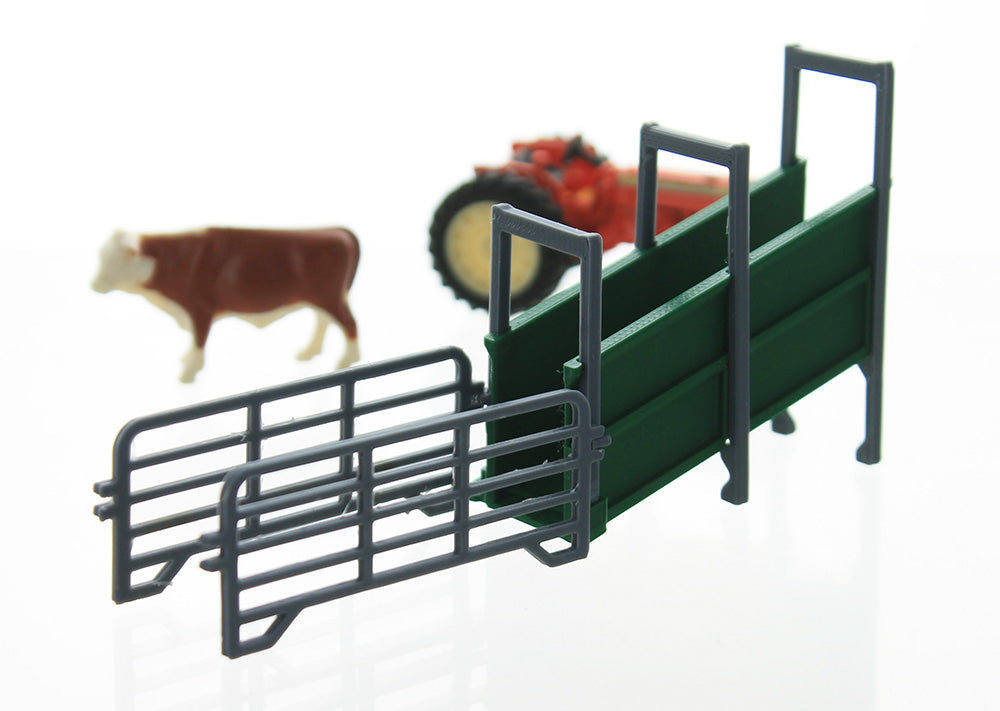 3D To Scale 64-310-GR 1/64 Scale Livestock Loading Chute - Semi Trailer Height