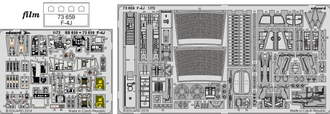 Eduard 73659 1/72 Aircraft- F4J for ACY (Painted)