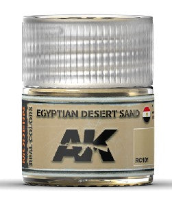 AK Interactive RC101 Real Colors: Egyptian Desert Sand Acrylic Lacquer Paint 10ml Bottle