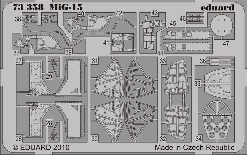 Eduard 73358 1/72 Aircraft- MiG15 for ARX (Painted)