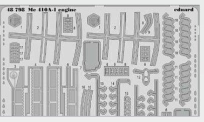 Eduard 48798 1/48 Aircraft- Me410A1 Engine for MGK