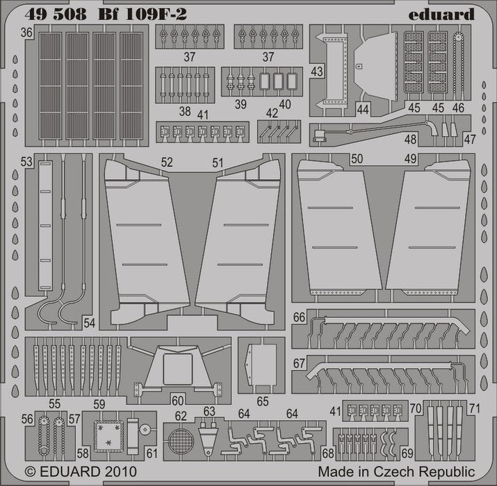 Eduard 49508 1/48 Aircraft- Bf109F2 for ZVE (Painted Self Adhesive)
