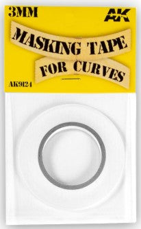 AK Interactive 9124 Masking Tape for Curves 3mm