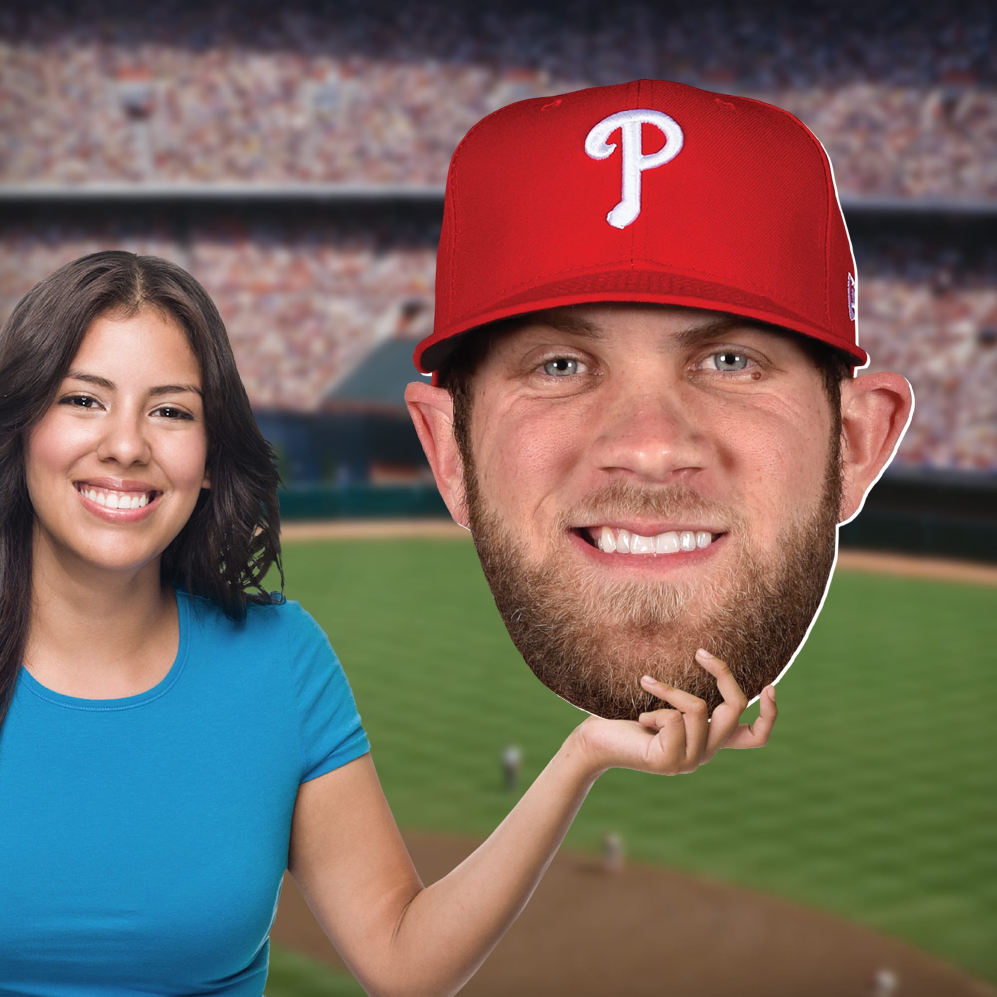 Bryce Harper - Big Head - Official MLB - Philadelphia Phillies - Foam Core Cutout