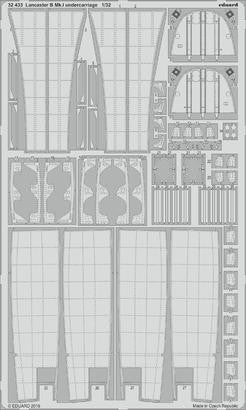 Eduard 32433 1/32 Aircraft- Lancaster B Mk I Undercarriage for HKM