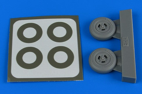 Aires 4798 1/48 Spitfire Mk IX 3-Spoke Wheels & Paint Masks For EDU