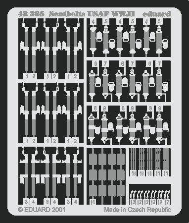 Eduard 48365 1/48 Aircraft- USAF WWII Seatbelts