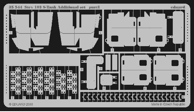 Eduard 35544 1/35 Armor- Strv 103 S-Tank Additional Set for TSM