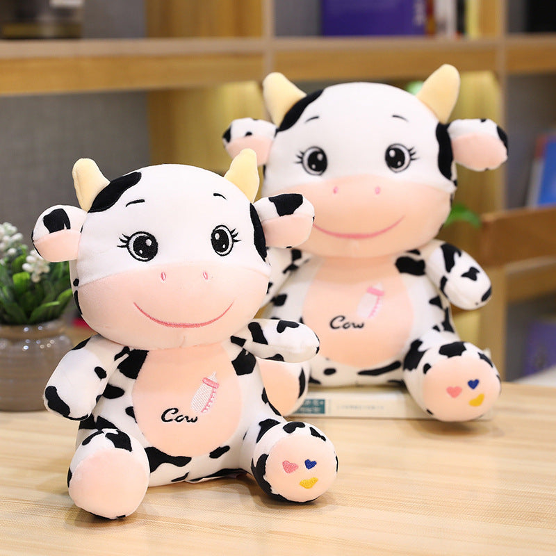 Soft Baby Cow Plush Toy – Cute Stuffed Animal Doll