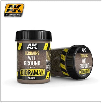 AK Interactive 8016 Diorama Series: Terrains Wet Ground Texture Acrylic 250ml Bottle