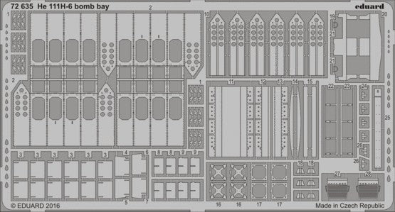 Eduard 72635 1/72 Aircraft- He111H6 Bomb Bay for ARX
