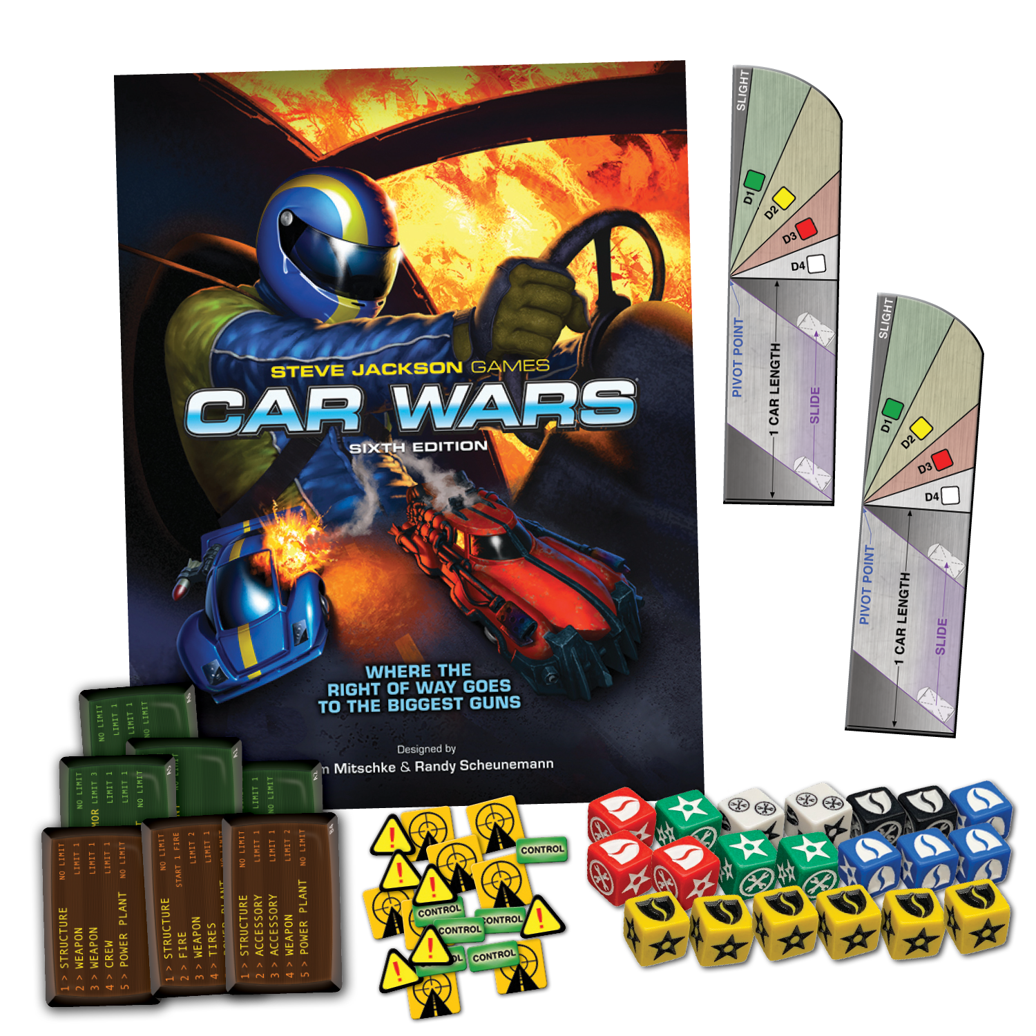 Car Wars - Two Player Starter Set: Red / Yellow - Board Game