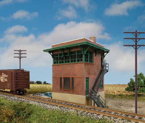 Walthers Cornerstone 3554 HO Scale Pennsylvania Railroad Brick Interlocking Towe