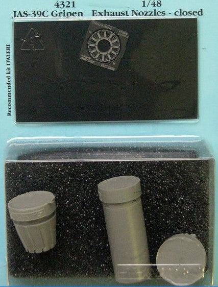Aires 4321 1/48 JAS39C Gripen Exhaust Nozzles Closed For ITA