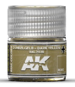 AK Interactive RC60 Real Colors: Dark Yellow RAL7028 Acrylic Lacquer Paint 10ml Bottle