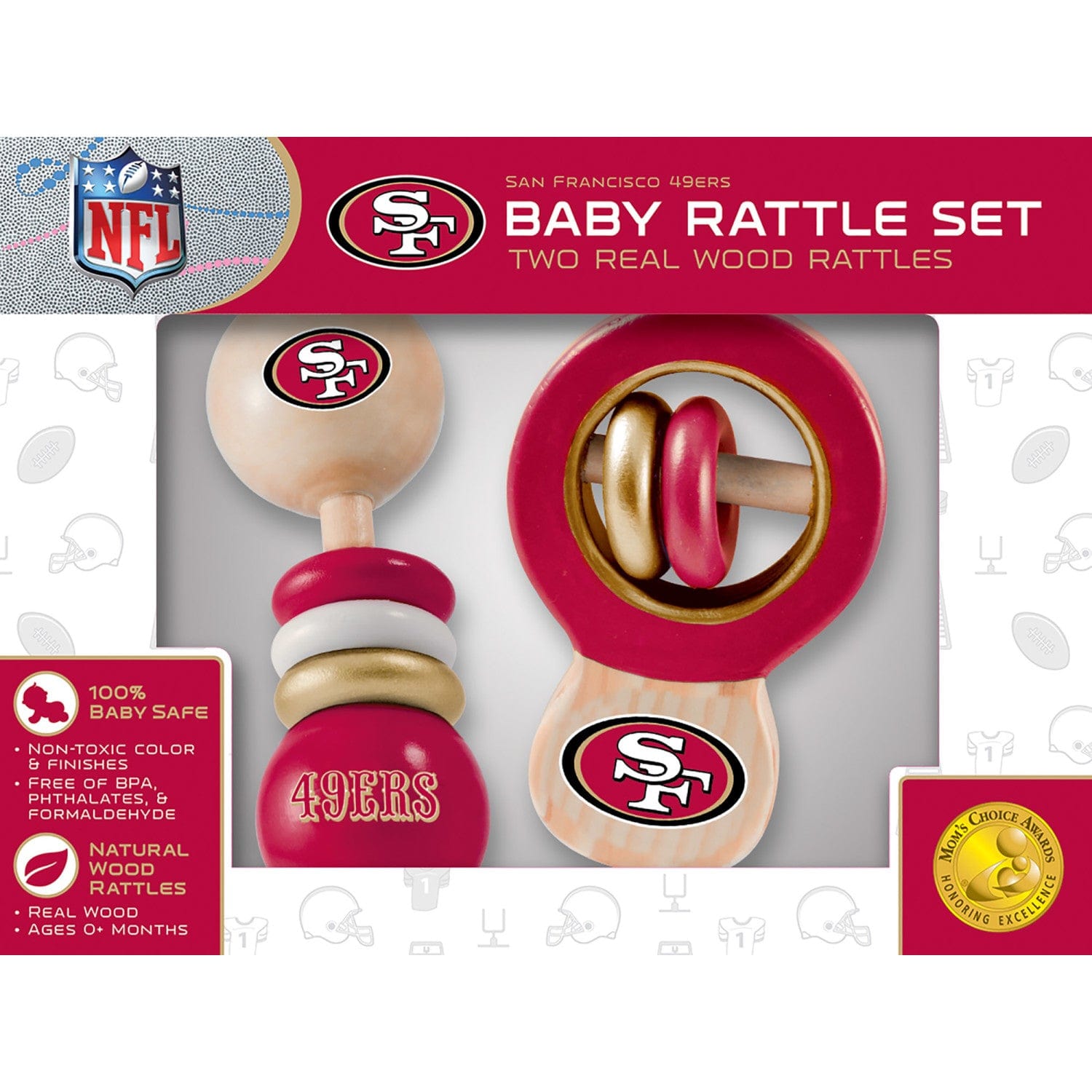 San Francisco 49ers - Baby Rattles 2-Pack