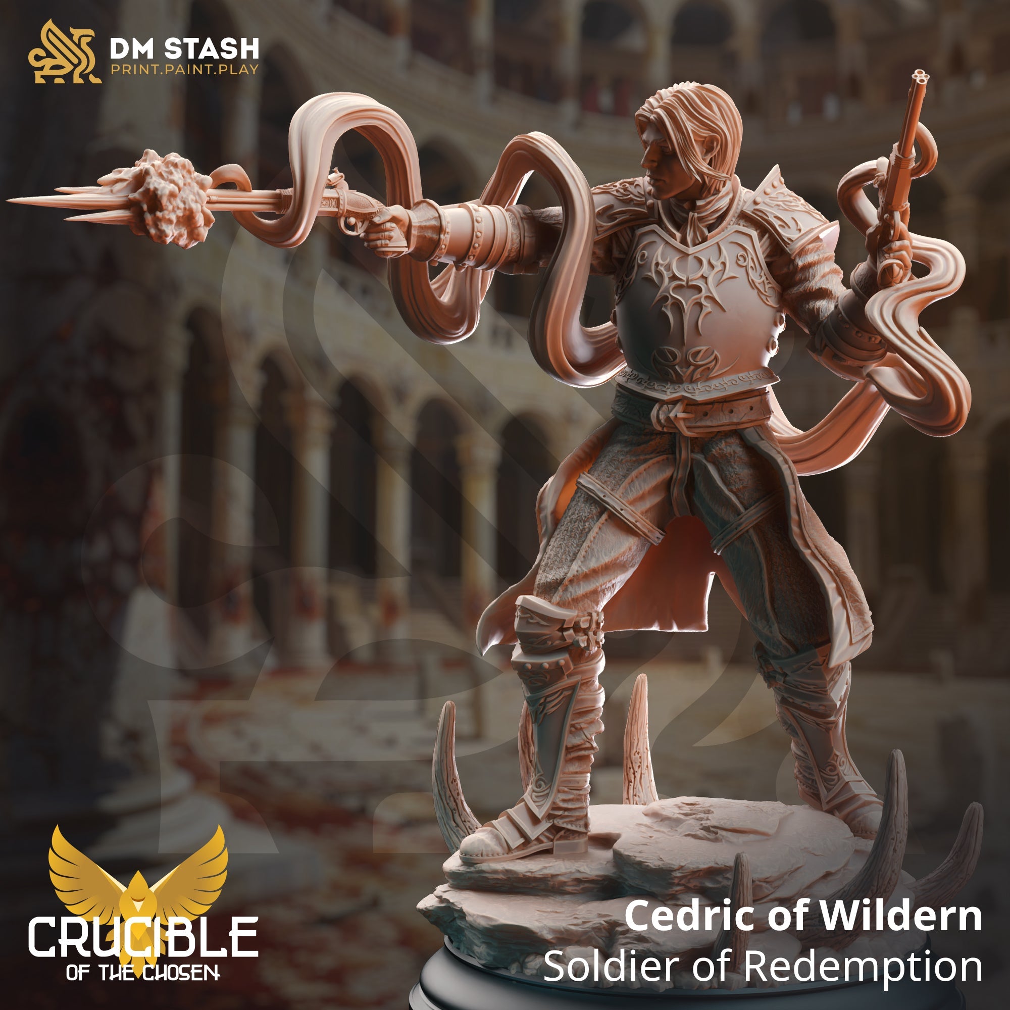 Cedric of Wildern, Soldier of Redemption (Male Human Gunslinger Knight)
