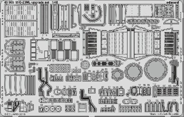 Eduard 48966 1/48 Aircraft- MiG23ML Upgrade Set for EDU (D)