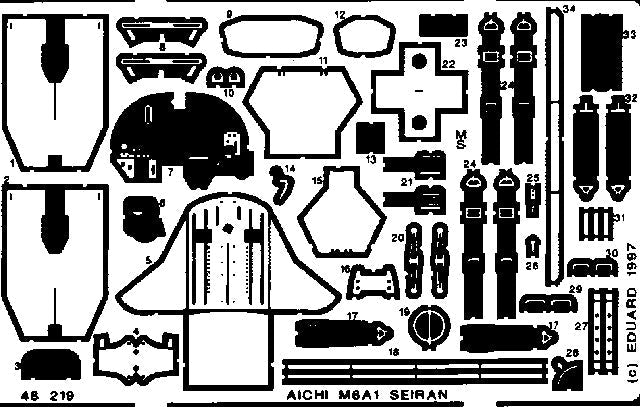 Eduard 48219 1/48 Aircraft- M6A1 Seiran for TAM