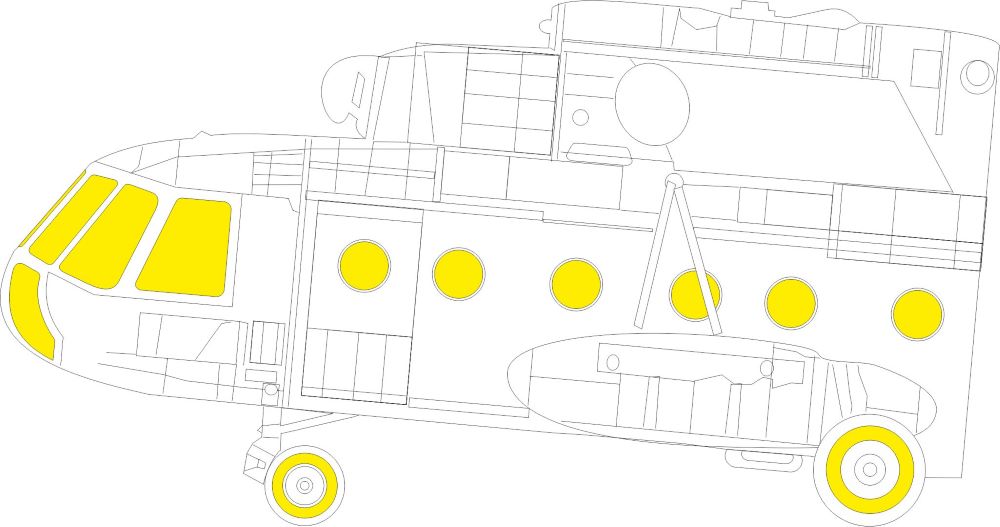 Eduard EX993 1/48 Mask Aircraft- Mi17 for TSM