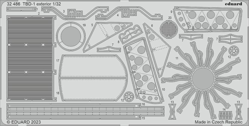 Eduard 32486 1/32 Aircraft- TBD1 Exterior for TSM