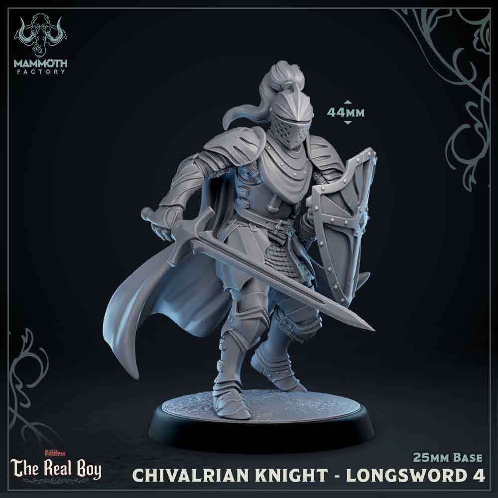 Chivalrian Knight with Longsword 4 (Paladin)