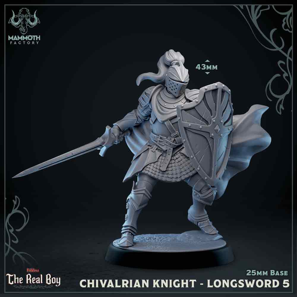 Chivalrian Knight with Longsword 5 (Paladin)