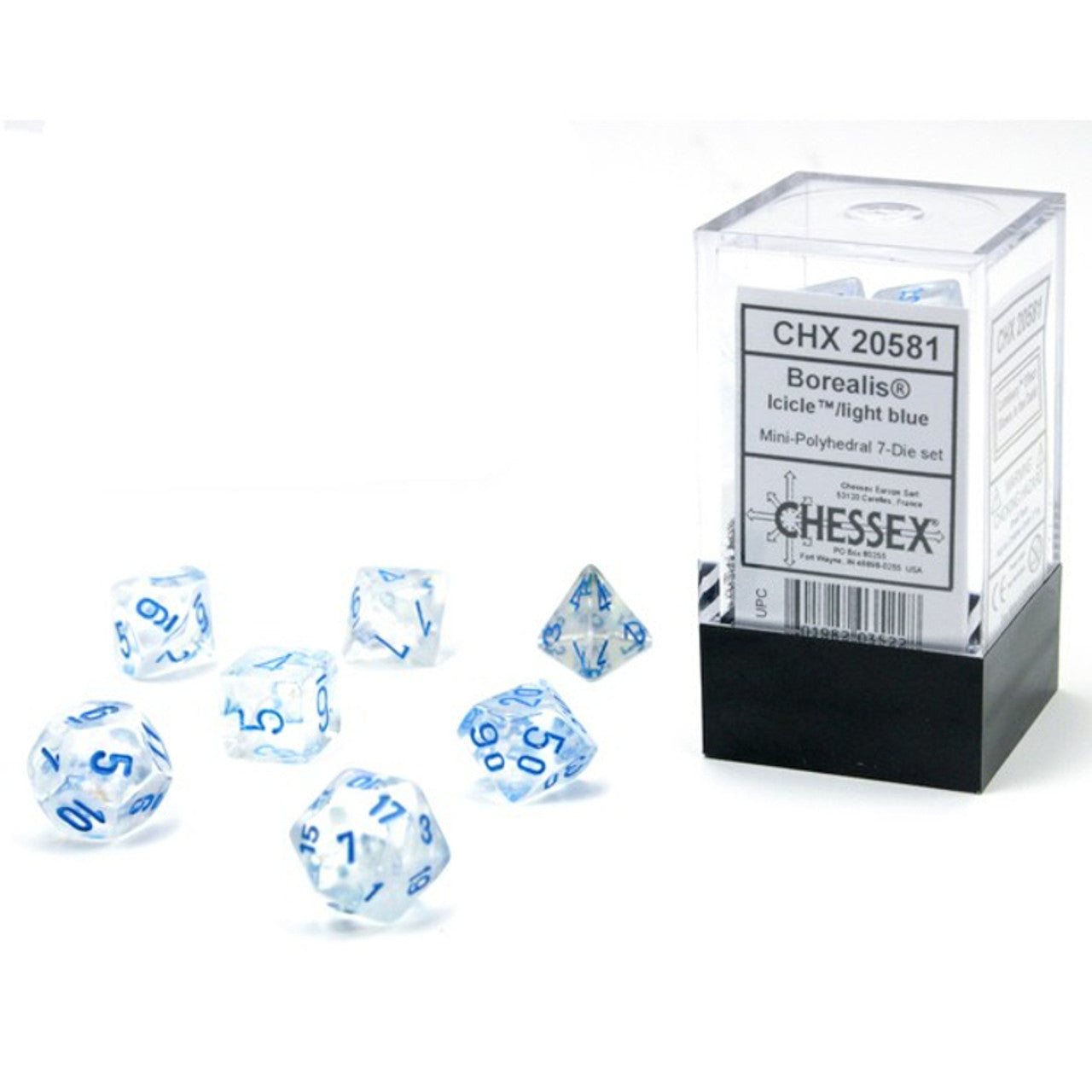 Chessex: Polyhedral Borealis Dice sets - 10mm