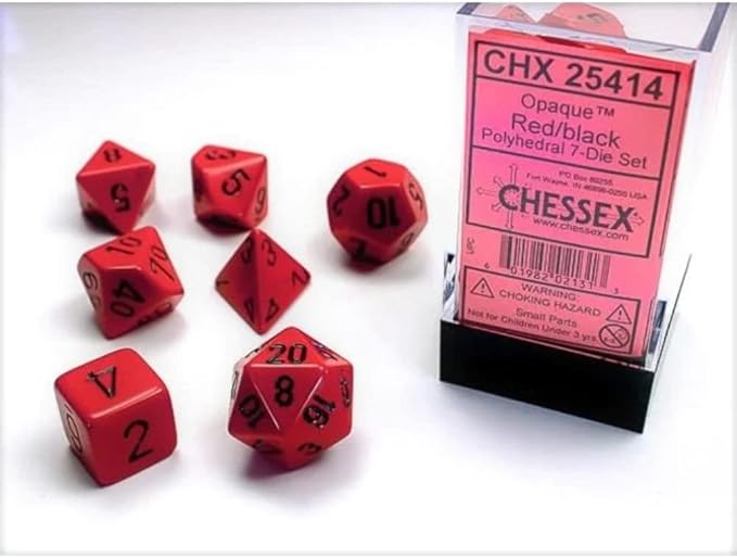 Chessex: Opaque Polyhedral Dice Set